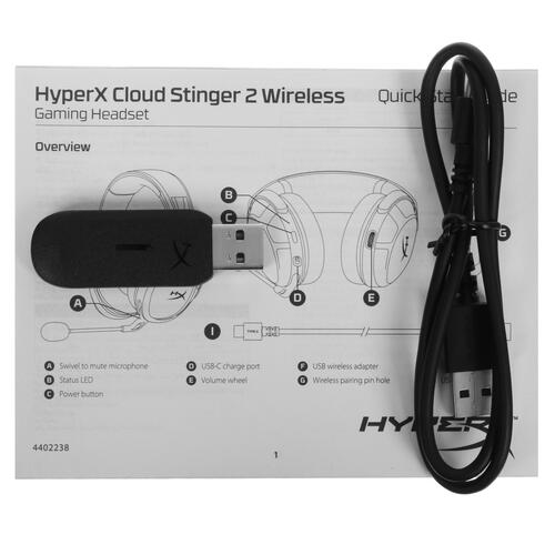 Купить Беспроводные наушники HyperX Cloud Stinger 2 Wireless черный 2022  5095443. Характеристики, отзывы и цены в Донецке