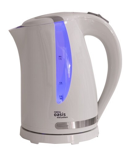 Купить Электрочайник Oasis K-2PW белый  9135263. Характеристики, отзывы и цены в Донецке