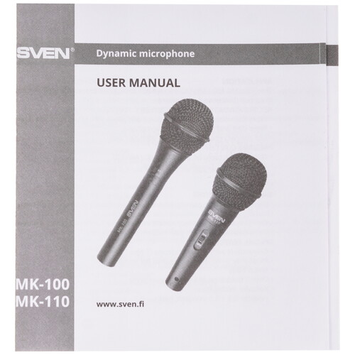 Купить Микрофон SVEN MK-110 черный  9201302. Характеристики, отзывы и цены в Донецке