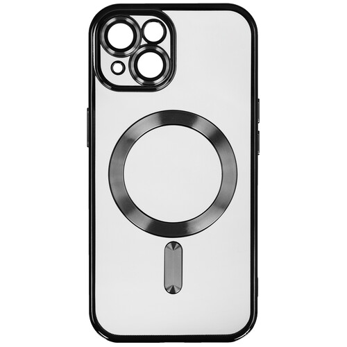 Купить Накладка  BoraSCO Metallik Case для Apple iPhone 15 черный  5620425. Характеристики, отзывы и цены в Донецке