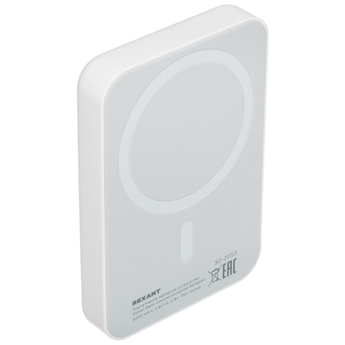 Купить Портативный аккумулятор REXANT 30-2053 белый  9190009. Характеристики, отзывы и цены в Донецке