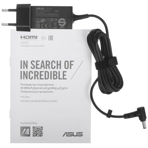 Купить 15.6" Ноутбук ASUS Vivobook Go 15 E1504FA-BQ1165 черный  5456463. Характеристики, отзывы и цены в Донецке