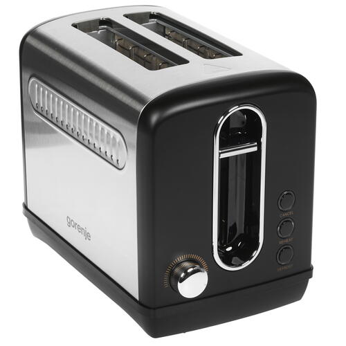 Купить Тостер Gorenje T1100CLBK серебристый  8135946. Характеристики, отзывы и цены в Донецке