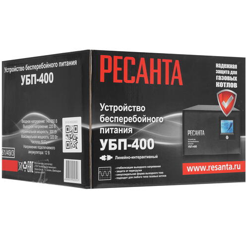 Купить ИБП Ресанта УБП-400  5325443. Характеристики, отзывы и цены в Донецке