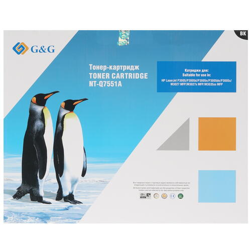 Купить Картридж лазерный G&G NT-Q7551A черный, с чипом  0186786. Характеристики, отзывы и цены в Донецке