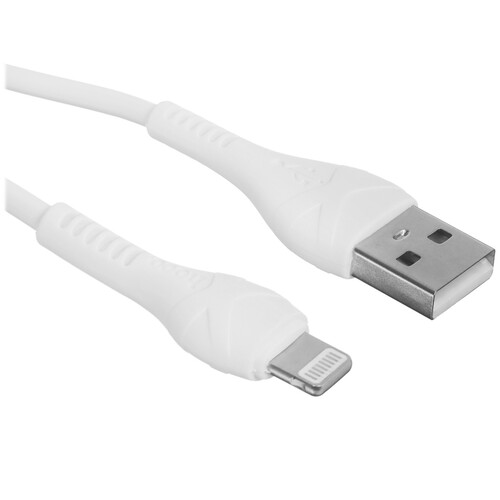 Купить Кабель круглый Hoco Lightning 8-pin - USB 2.0 Type-A белый 0.5 м  5475117. Характеристики, отзывы и цены в Донецке