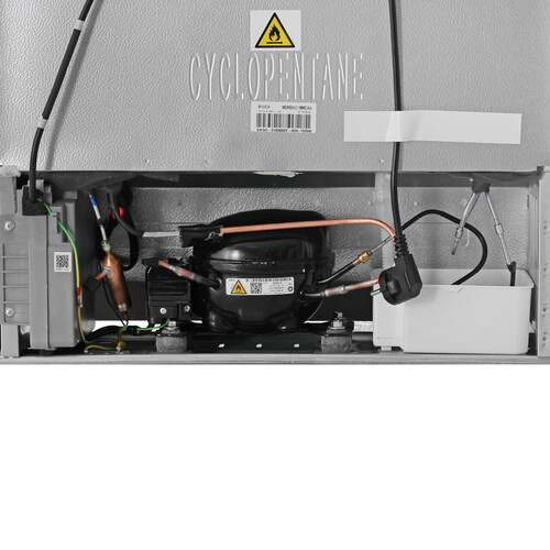 Купить Холодильник с морозильником   Midea MDRB601MME46 серебристый  9263165. Характеристики, отзывы и цены в Донецке