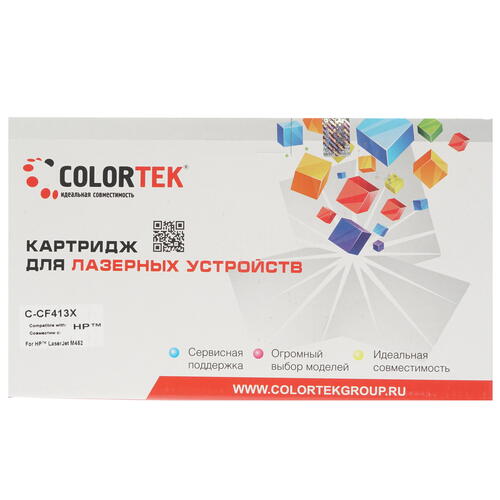 Купить Картридж лазерный Colortek CF413X (410X) пурпурный  1377618. Характеристики, отзывы и цены в Донецке