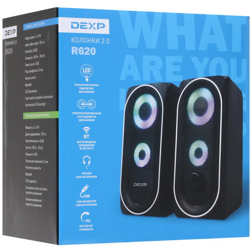 Купить Колонки DEXP R620 черный  1612220. Характеристики, отзывы и цены в Донецке