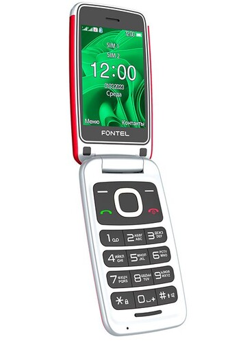 Купить Сотовый телефон Fontel FL280 красный/белый  9204086. Характеристики, отзывы и цены в Донецке