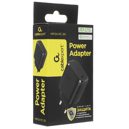 Купить Сетевое зарядное устройство Cablexpert MP3A-PC-30 черный  5073108. Характеристики, отзывы и цены в Донецке