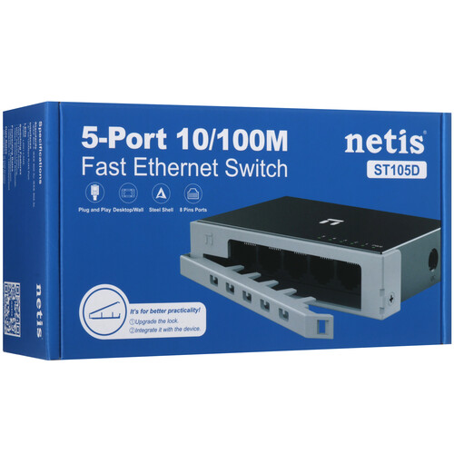 Купить Коммутатор NETIS ST105D  5610043. Характеристики, отзывы и цены в Донецке