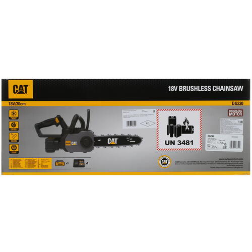 Купить Аккумуляторная цепная пила CAT DG230  шина - 30 см (12")  5412504. Характеристики, отзывы и цены в Донецке