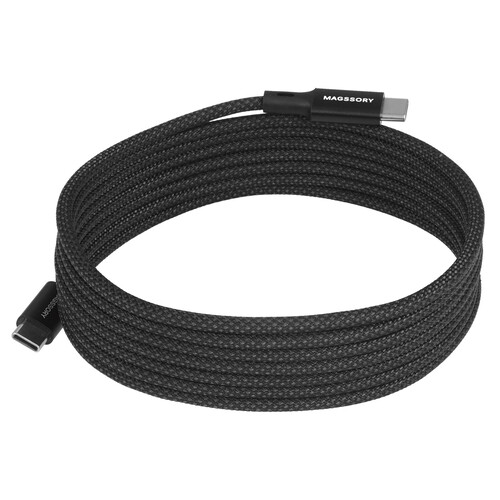 Купить Кабель круглый Magssory USB Type-C - USB Type-C черный 2.4 м  9265523. Характеристики, отзывы и цены в Донецке