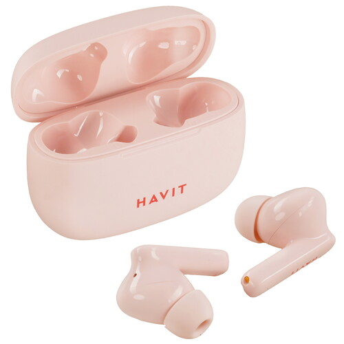 Купить Наушники TWS HAVIT TW967 розовый  9148817. Характеристики, отзывы и цены в Донецке