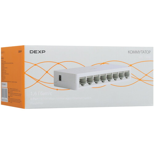 Купить Коммутатор DEXP DX-108M  9072019. Характеристики, отзывы и цены в Донецке