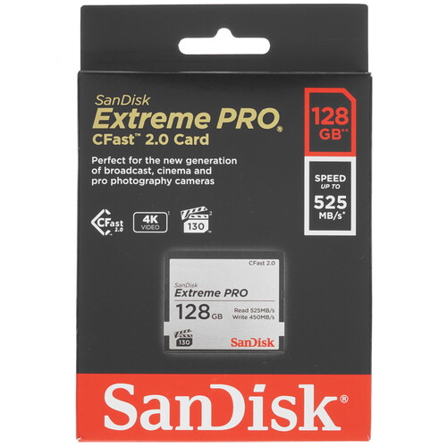 Купить Карта памяти SanDisk Extreme PRO CFast 2.0 CFast 2.0 128 ГБ  4723570. Характеристики, отзывы и цены в Донецке