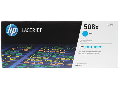 Купить Картридж лазерный HP 508X (CF361X) голубой  7940503. Характеристики, отзывы и цены в Донецке
