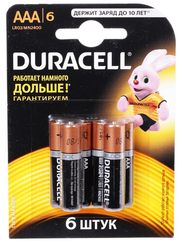 Купить Батарейка Duracell Basic AAA (LR03/FR03)  1016030. Характеристики, отзывы и цены в Донецке