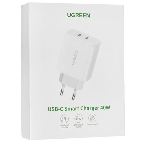 Купить Сетевое зарядное устройство Ugreen CD243 белый  5052695. Характеристики, отзывы и цены в Донецке