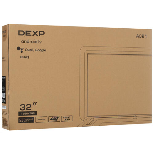 Купить 32" (81 см) LED-телевизор DEXP A321 серый  5077133. Характеристики, отзывы и цены в Донецке