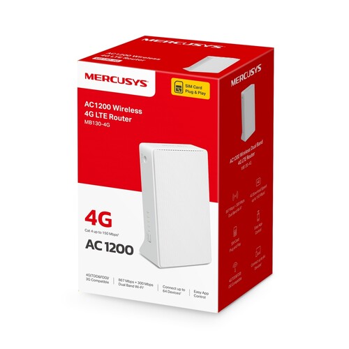 Купить Роутер Mercusys MB130-4G  5470330. Характеристики, отзывы и цены в Донецке