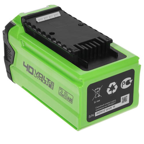 Купить Аккумулятор GreenWorks G40B2 40V  8196522. Характеристики, отзывы и цены в Донецке