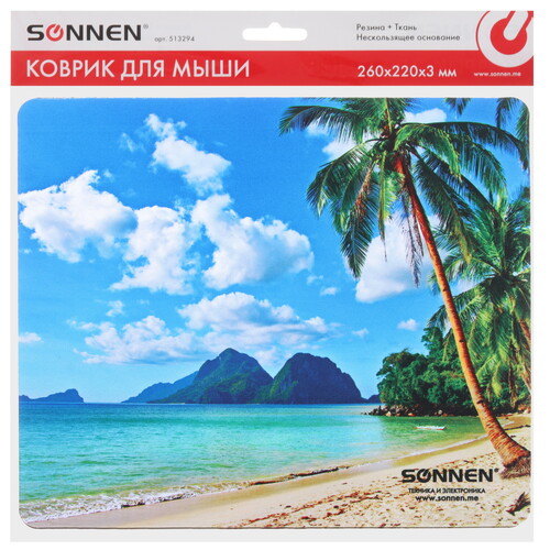 Купить Коврик SONNEN "BEACH"  разноцветный  9213038. Характеристики, отзывы и цены в Донецке