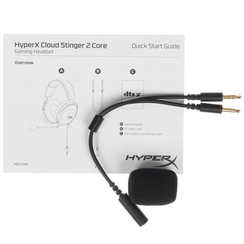 Купить Проводные наушники HyperX Cloud Stinger 2 Core черный 2022  5095440. Характеристики, отзывы и цены в Донецке