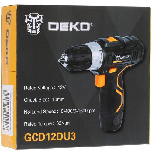 Купить Дрель-шуруповерт DEKO GCD12DU3 063-4096  5304372. Характеристики, отзывы и цены в Донецке