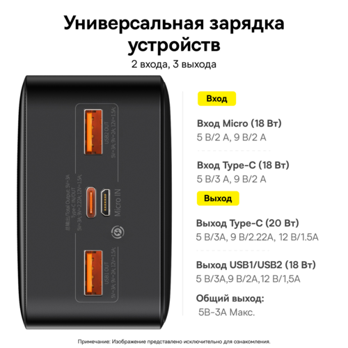 Купить Портативный аккумулятор Baseus Bipow Digital Display 20W черный  5011587. Характеристики, отзывы и цены в Донецке