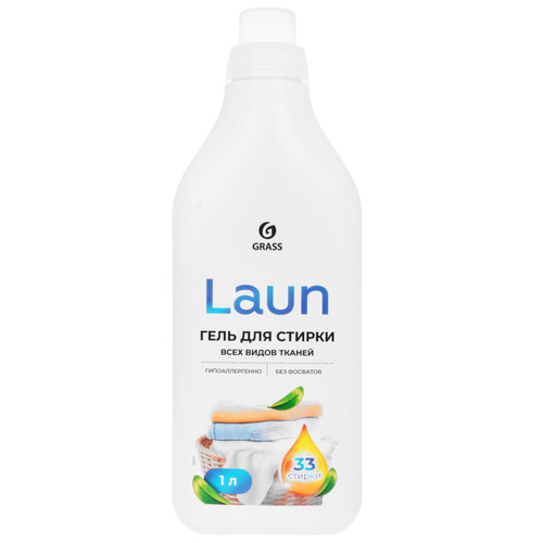 Купить Гель для стирки GRASS Laun для белых тканей, для цветных тканей, 1 л  9388558. Характеристики, отзывы и цены в Донецке