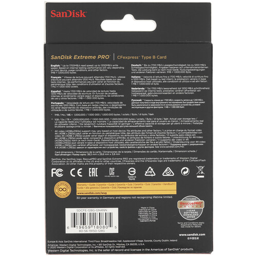 Купить Карта памяти SanDisk Extreme PRO CFexpress CFexpress Card Type B 128 ГБ  4723574. Характеристики, отзывы и цены в Донецке