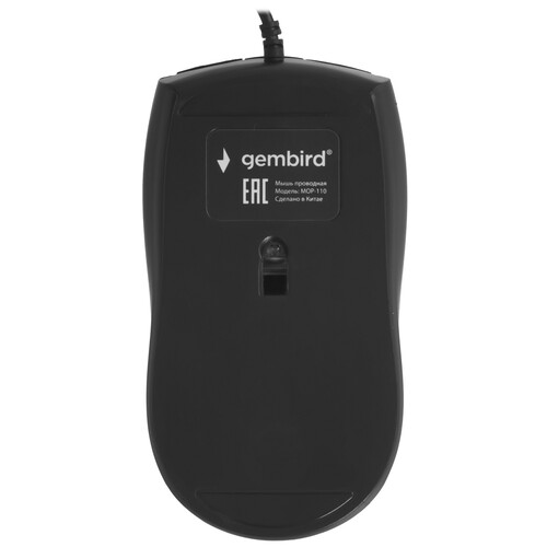 Купить Мышь проводная Gembird MOP-110  черный  9059911. Характеристики, отзывы и цены в Донецке
