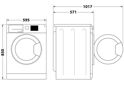 Купить Стиральная машина Whirlpool FFL 7269 W EE белый  9317667. Характеристики, отзывы и цены в Донецке