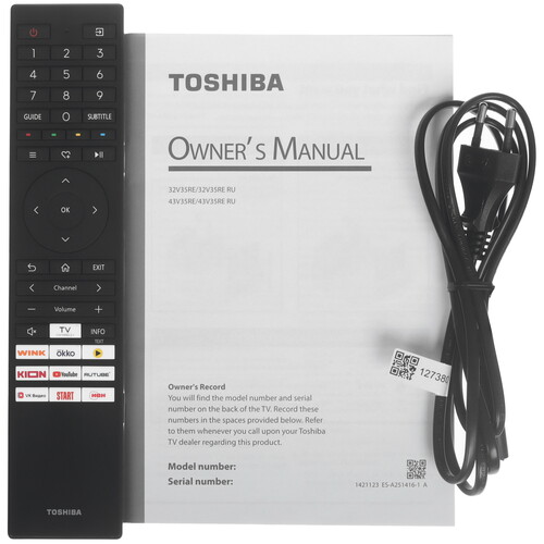 Купить 32" (80 см) Телевизор Toshiba 32V35RE черный  9308842. Характеристики, отзывы и цены в Донецке