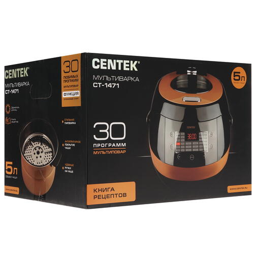 Купить Мультиварка Centek CT-1471 черный  8192732. Характеристики, отзывы и цены в Донецке