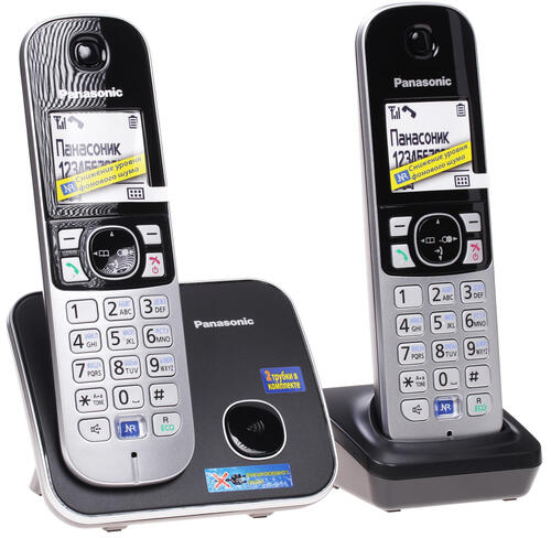 Купить Телефон беспроводной (DECT) Panasonic KX-TG6812RUB  6611148. Характеристики, отзывы и цены в Донецке