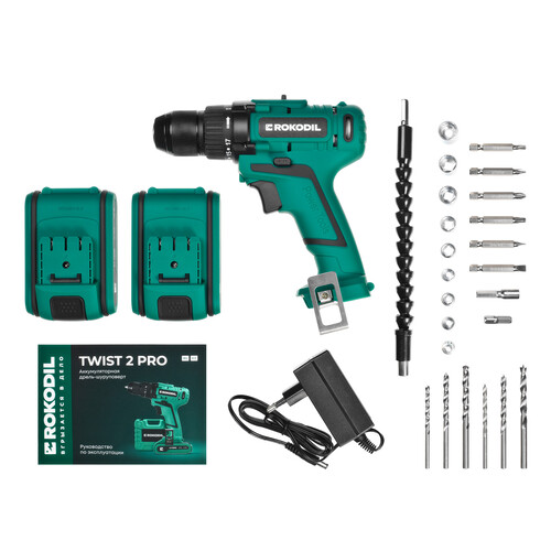 Купить Дрель-шуруповерт Rokodil Twist 2 Pro Impact  9139572. Характеристики, отзывы и цены в Донецке