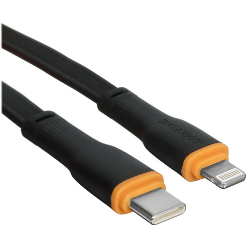 Купить Кабель плоский Borofone Lightning 8-pin - USB Type-C черный 1 м  5635326. Характеристики, отзывы и цены в Донецке