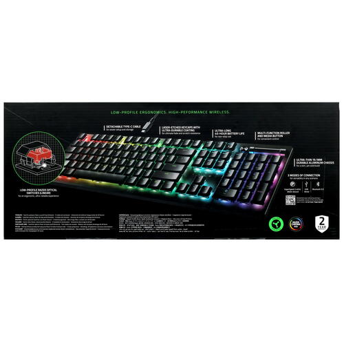 Купить Клавиатура  проводная + беспроводная Razer DeathStalker V2 Pro  5067168. Характеристики, отзывы и цены в Донецке