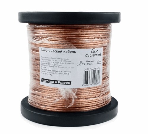 Купить Кабель акустический Cablexpert CC-TC2x0.5-100M  9172599. Характеристики, отзывы и цены в Донецке