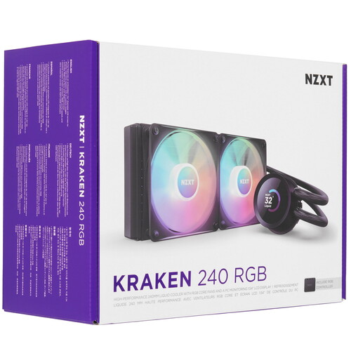 Купить Система охлаждения NZXT Kraken 240 RGB черная  5625947. Характеристики, отзывы и цены в Донецке