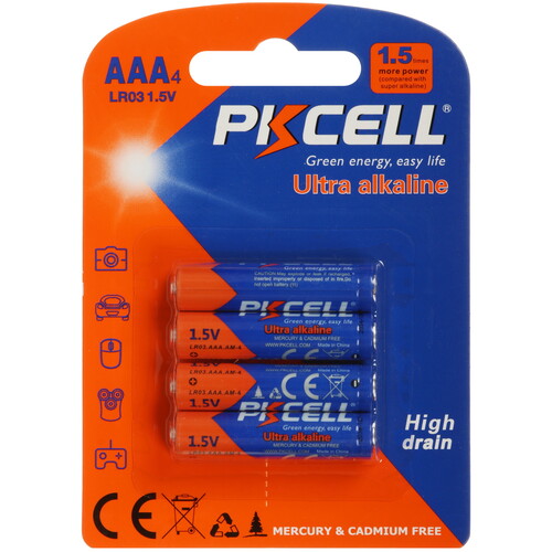 Купить Батарейка PKCELL LR03-4B AAA (LR03/FR03)  9196083. Характеристики, отзывы и цены в Донецке