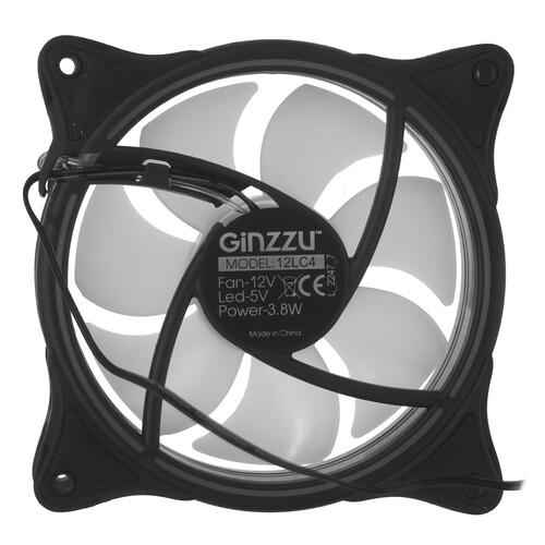 Купить Вентилятор GiNZZU 12LC4  черный  9230090. Характеристики, отзывы и цены в Донецке