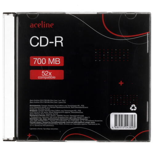 Купить CD-диск Aceline CD-R, 0.7 ГБ, Slim Case, 52x, 1 шт  5081403. Характеристики, отзывы и цены в Донецке