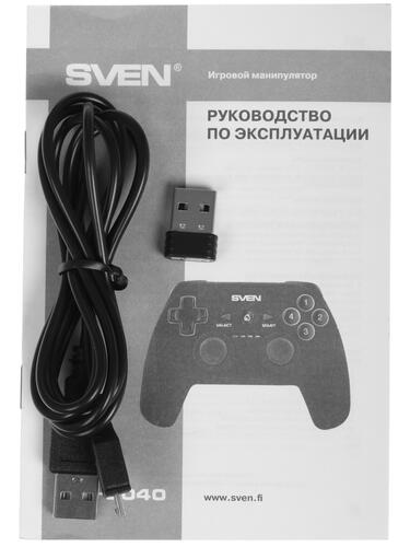 Купить Геймпад беспроводной SVEN GC-2040 черный  1273623. Характеристики, отзывы и цены в Донецке
