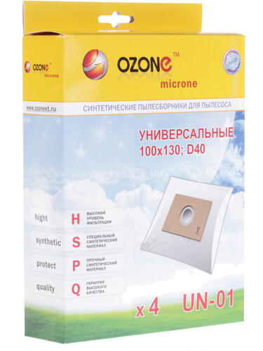 Купить Мешок-пылесборник Ozone microne UN-01 белый  6611317. Характеристики, отзывы и цены в Донецке