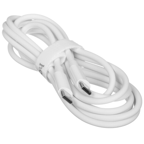 Купить Кабель круглый Hoco USB Type-C - USB Type-C белый 2 м  5635403. Характеристики, отзывы и цены в Донецке
