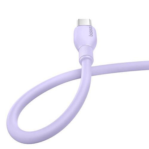 Купить Кабель круглый Baseus USB Type-C - USB Type-C фиолетовый 1 м  5627435. Характеристики, отзывы и цены в Донецке